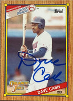 Dave Cash Signed 1989 Topps Senior League Baseball Card - Orlando Juice