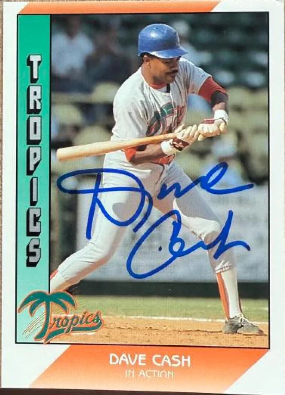 Dave Cash Signed 1991 Pacific Senior League Baseball Card
