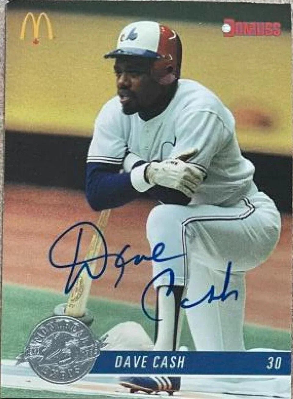 Dave Cash Signed 1993 Donruss McDonald's Baseball Card - Montreal Expos