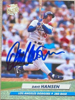 Dave Hansen Signed 1992 Fleer Ultra Baseball Card - Los Angeles Dodgers
