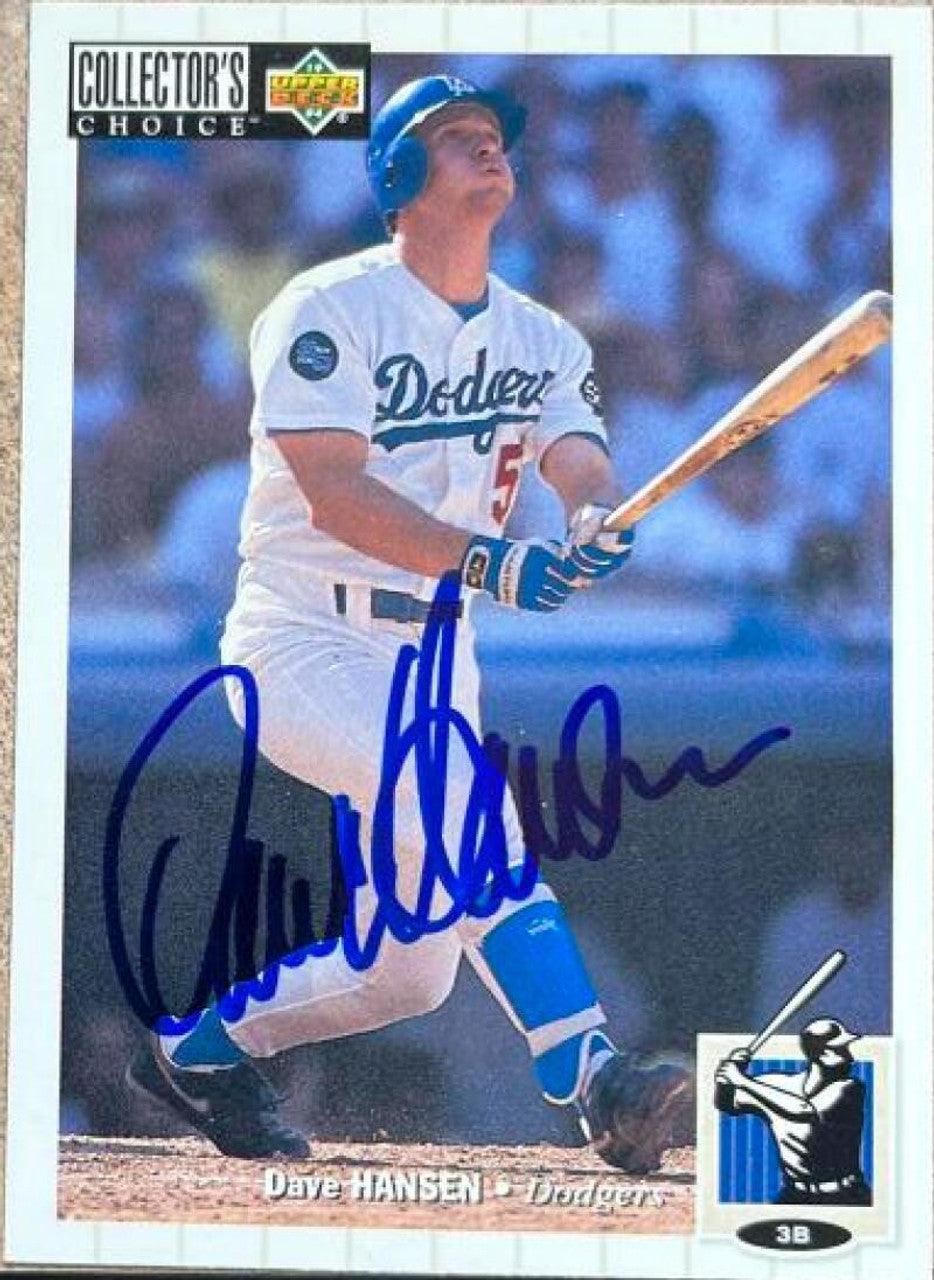 Dave Hansen Signed 1994 Collector's Choice Baseball Card - Los Angeles Dodgers - PastPros