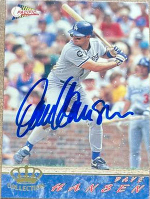 Dave Hansen Signed 1994 Pacific Baseball Card - Los Angeles Dodgers - PastPros