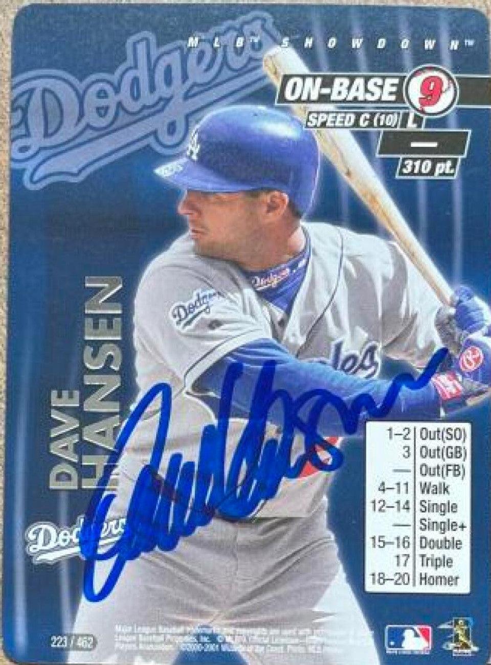 Dave Hansen Signed 2001 MLB Showdown Unlimited Baseball Card - Los Angeles Dodgers - PastPros