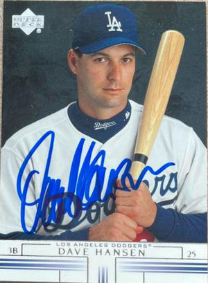 Dave Hansen Signed 2002 Upper Deck Baseball Card - Los Angeles Dodgers - PastPros