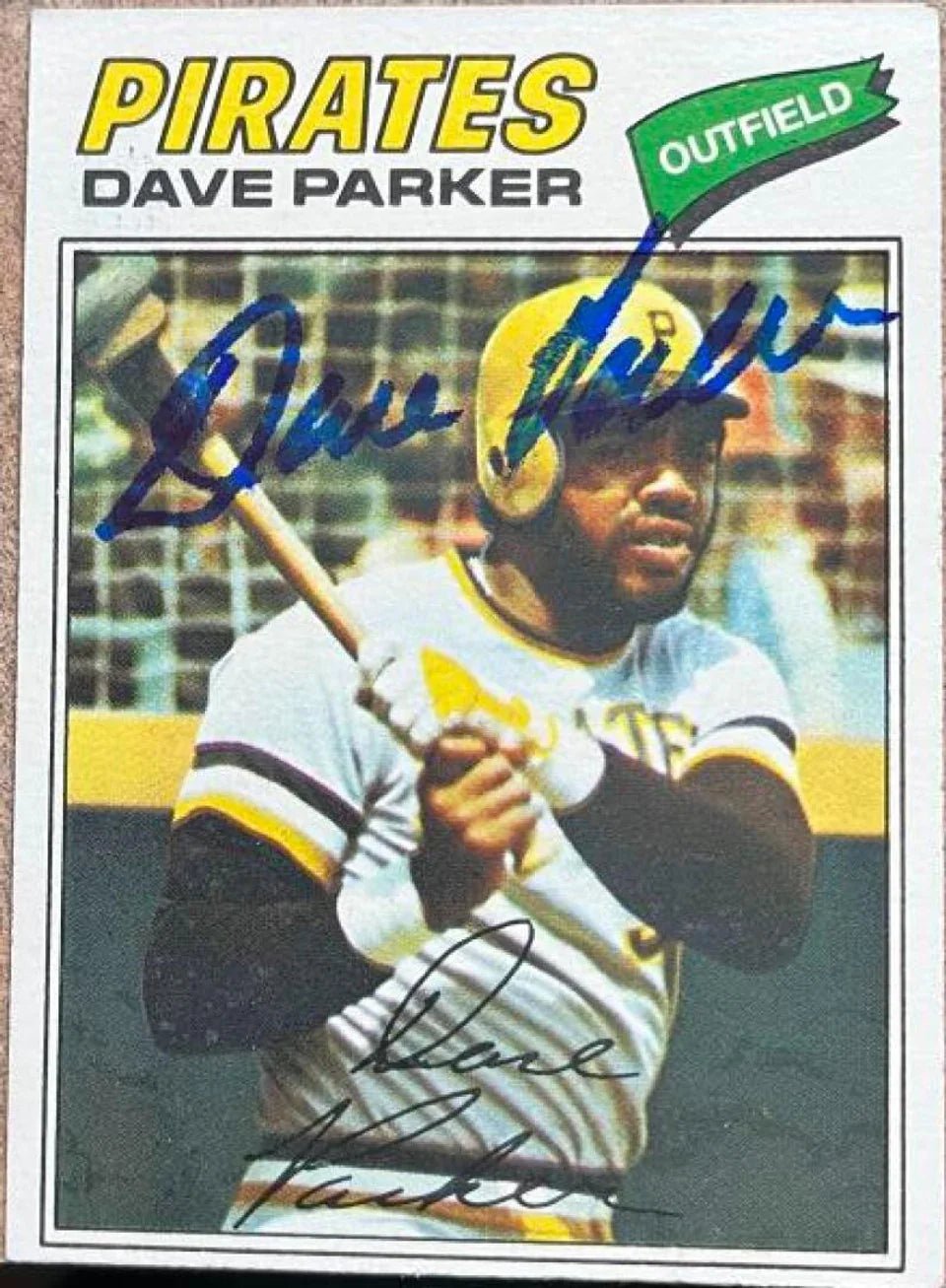 Dave Parker Signed 1977 Topps Baseball Card - Pittsburgh Pirates