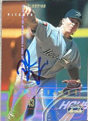 Dave Veres Signed 1995 Fleer Baseball Card - Houston Astros