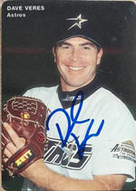 Dave Veres Signed 1995 Mother's Cookies Baseball Card - Houston Astros