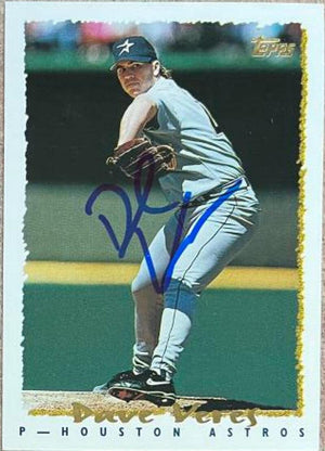Dave Veres Signed 1995 Topps Baseball Card - Houston Astros - PastPros