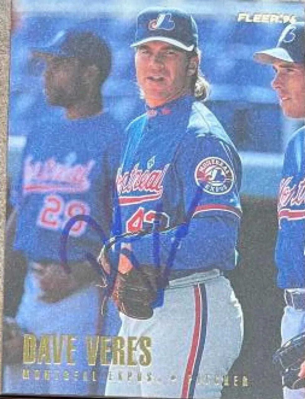 Dave Veres Signed 1996 Fleer Update Baseball Card - Montreal Expos