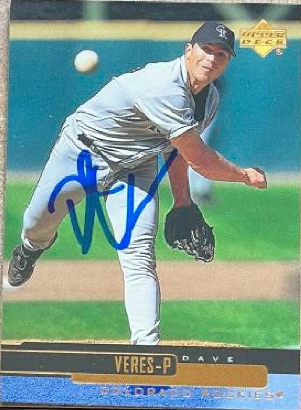 Dave Veres Signed 2000 Upper Deck Baseball Card - Colorado Rockies