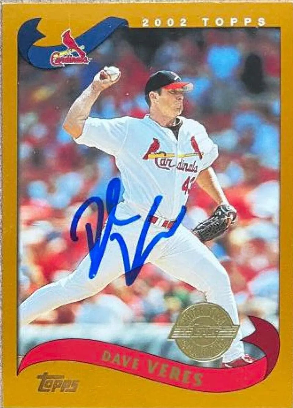 Dave Veres Signed 2002 Topps Home Team Advantage Baseball Card - St Louis Cardinals