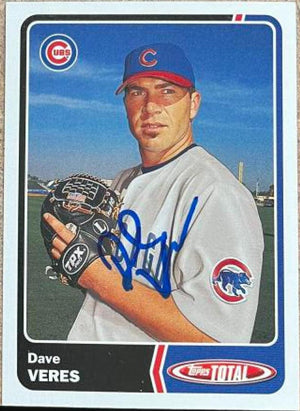 Dave Veres Signed 2003 Topps Total Baseball Card - Chicago Cubs - PastPros