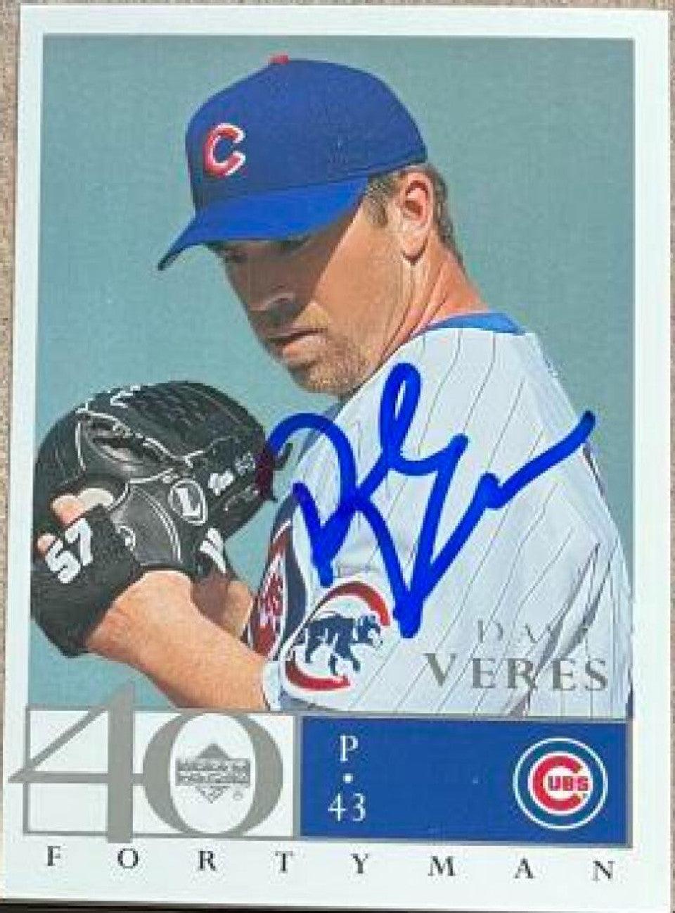 Dave Veres Signed 2003 Upper Deck 40-Man Baseball Card - Chicago Cubs - PastPros