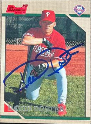 David Doster Signed 1996 Bowman Baseball Card - Philadelphia Phillies - PastPros