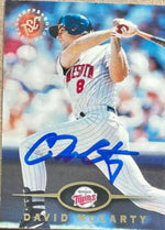 David McCarty Signed 1995 Stadium Club Baseball Card - Minnesota Twins - PastPros