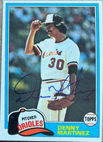 Dennis Martinez Signed 1981 Topps Baseball Card - Baltimore Orioles