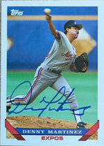 Dennis Martinez Signed 1993 Topps Baseball Card - Montreal Expos