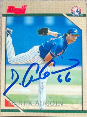 Derek Aucoin Signed 1996 Bowman Baseball Card - Montreal Expos - PastPros