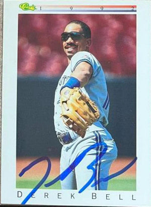 Derek Bell Signed 1992 Classic I Baseball Card - Toronto Blue Jays