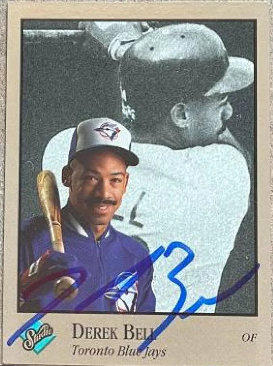 Derek Bell Signed 1992 Studio Baseball Card - Toronto Blue Jays