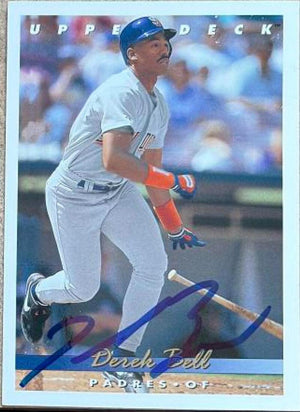 Derek Bell Signed 1993 Upper Deck Baseball Card - San Diego Padres - PastPros
