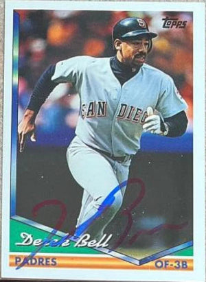 Derek Bell Signed 1994 Topps Baseball Card - San Diego Padres