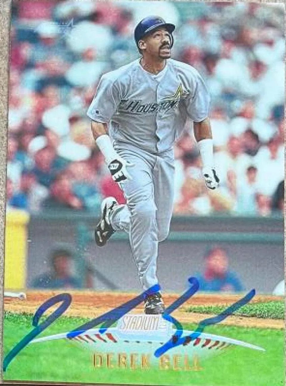 Derek Bell Signed 1999 Stadium Club Baseball Card - Houston Astros