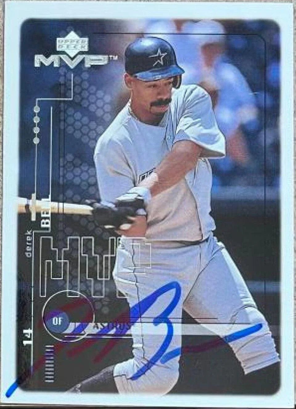 Derek Bell Signed 1999 Upper Deck MVP Baseball Card - Houston Astros
