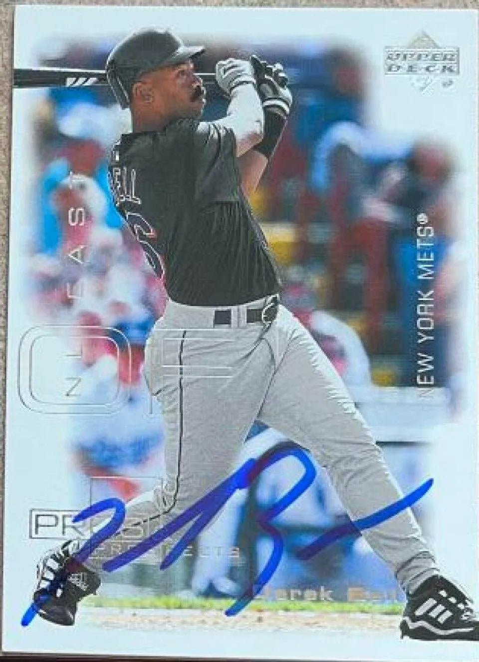 Derek Bell Signed 2000 Upper Deck Pros & Prospects Baseball Card - New York Mets