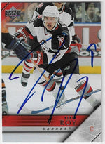 Derek Roy Signed 2005-06 Upper Deck Hockey Card - Buffalo Sabres