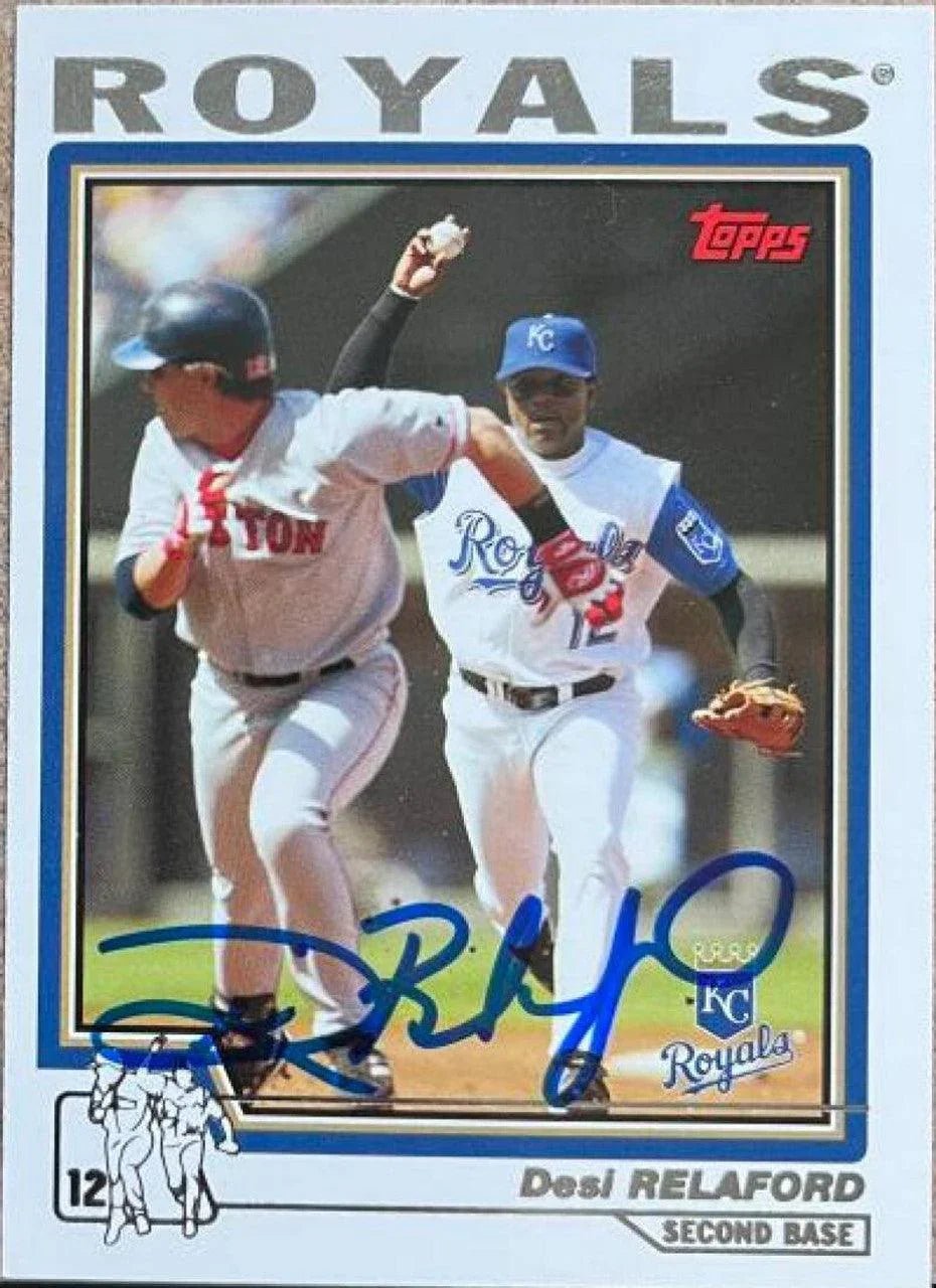 Desi Relaford Signed 2004 Topps Baseball Card - Kansas City Royals