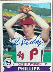 Dick Ruthven Signed 1979 Topps Burger King Baseball Card - Philadelphia Phillies - PastPros