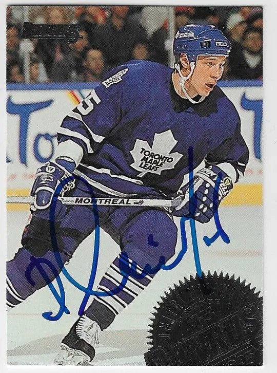 Dimitri Mironov Signed 1994-95 Donruss Hockey Card - Toronto Maple Leafs