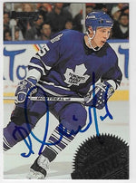 Dimitri Mironov Signed 1994 - 95 Donruss Hockey Card - Toronto Maple Leafs - PastPros