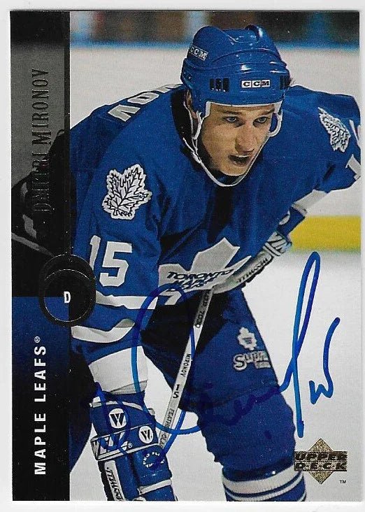 Dimitri Mironov Signed 1994-95 Upper Deck Hockey Card - Toronto Maple Leafs