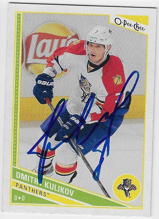 Dmitri Kulikov Signed 2013-14 O-Pee-Chee Hockey Card - Florida Panthers