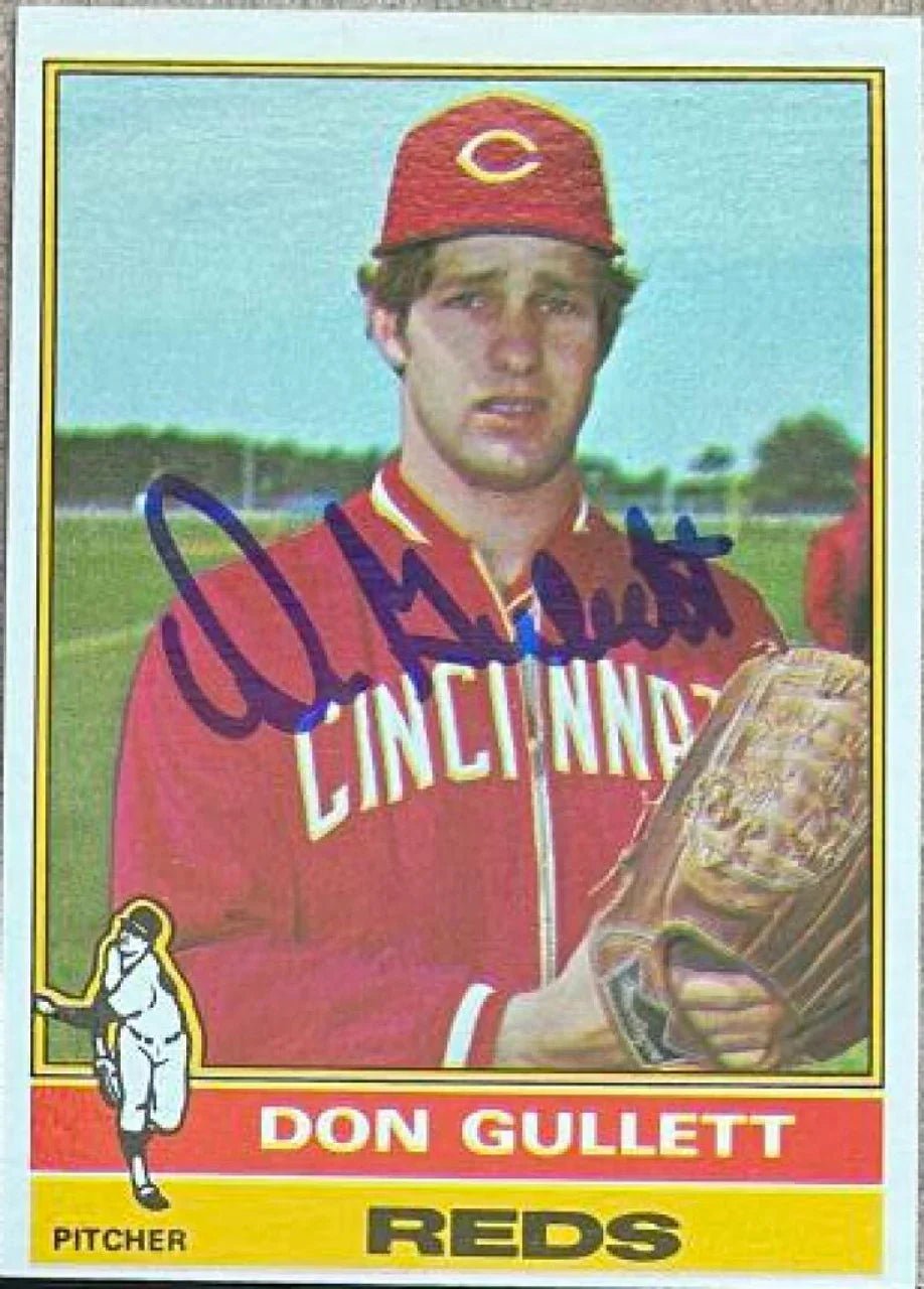 Don Gullett Signed 1976 Topps Baseball Card - Cincinnati Reds - PastPros