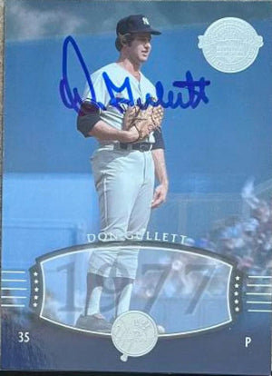 Don Gullett Signed 2004 Upper Deck Legends Timeless Teams Baseball Card - New York Yankees - PastPros