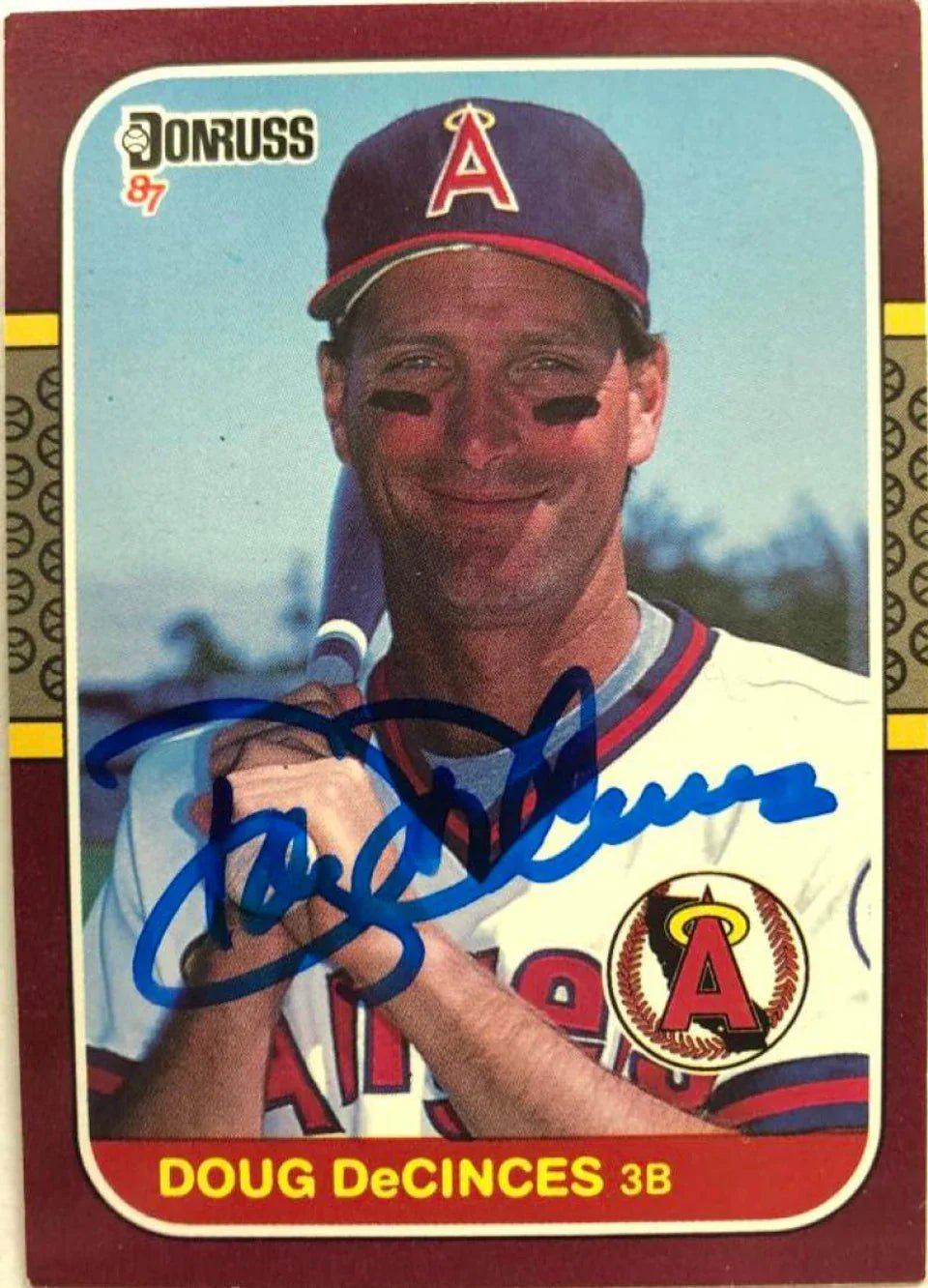 Doug DeCinces Signed 1987 Donruss Opening Day Baseball Card - California Angels