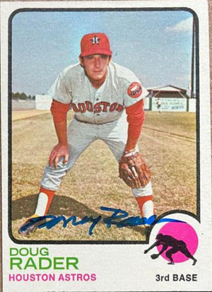 Doug Rader Signed 1973 Topps Baseball Card - Houston Astros - PastPros