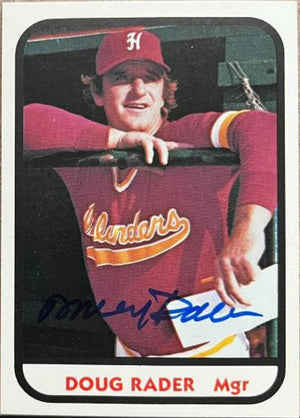 Doug Rader Signed 1981 TCMA Baseball Card - Hawaii Islanders