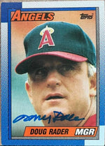 Doug Rader Signed 1990 Topps Baseball Card - Anaheim Angels