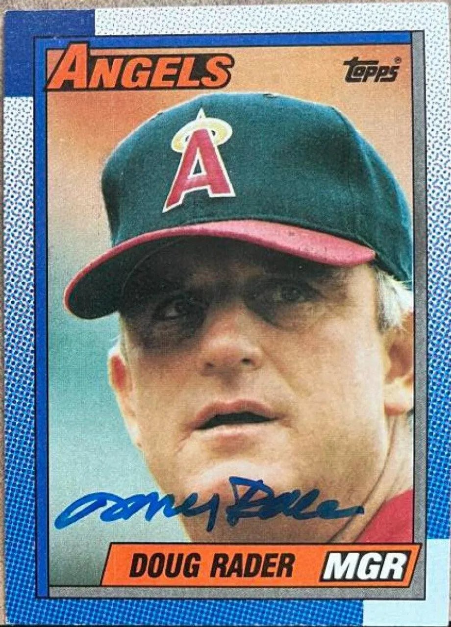 Doug Rader Signed 1990 Topps Baseball Card - Anaheim Angels