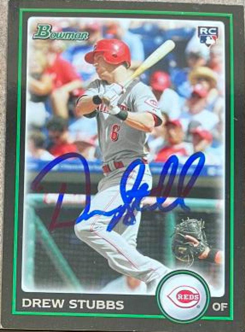 Drew Stubbs Signed 2010 Bowman Draft Picks & Prospects Baseball Card - Cincinnati Reds - PastPros