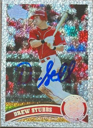 Drew Stubbs Signed 2011 Topps Diamond Anniversary Baseball Card - Cincinnati Reds