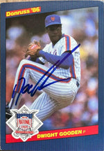 Dwight Gooden Signed 1986 Donruss All-Stars Baseball Card - New York Mets