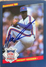 Dwight Gooden Signed 1986 Donruss All-Stars Baseball Card - New York Mets - PastPros