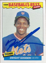 Dwight Gooden Signed 1986 Fleer Baseball's Best Baseball Card - New York Mets