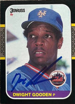 Dwight Gooden Signed 1987 Donruss Baseball Card - New York Mets