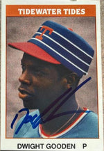 Dwight Gooden Signed 1987 TCMA Baseball Card - Tidewater Tides